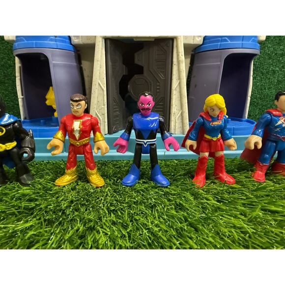 Imaginext Justice League Hall of Justice Playset & Figures Batman Superman Heros - Picture 3 of 7